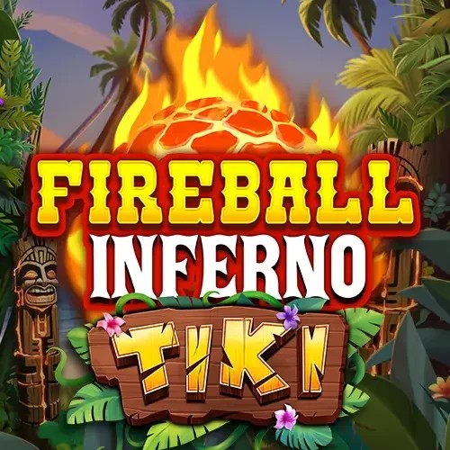 Fireball Inferno Tiki logo – Slots by NetEnt at Casea Casino