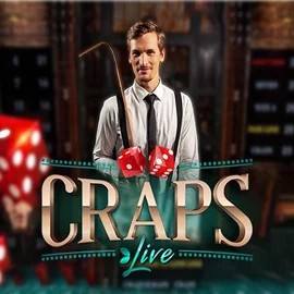 Live Craps logo by Evolution at Casea Casino