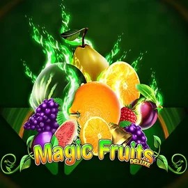 Magic Fruits Deluxe online game logo by Wazdan on caseaacasino.com
