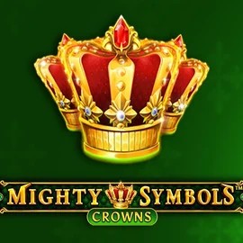 Mighty Symbols Crowns slot logo by Wazdan at Casea Casino
