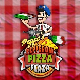 Peppe’s Pepperoni Pizza Plaza logo by Pragmatic Play Casea Casino