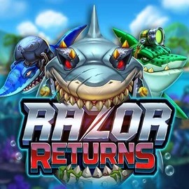 Razor Returns online game logo by Push Gaming on caseaacasino.com