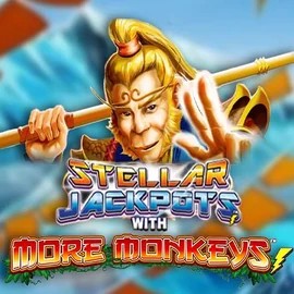 Stellar Jackpots with More Monkeys logo by Lightning Box Game Casea Casino