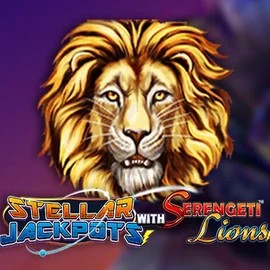 Stellar Jackpots with Serengeti Lions logo – Jackpots by Lightning Box Game at Casea Casino