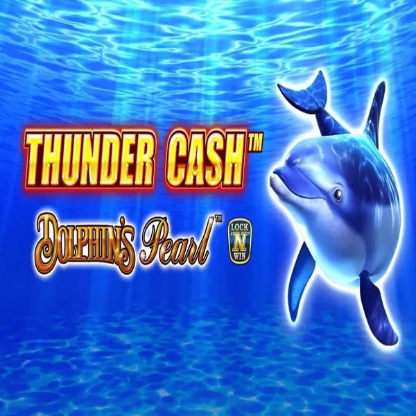 Thunder Cash Dolphins Pearl slot logo by Novomatic at Casea Casino