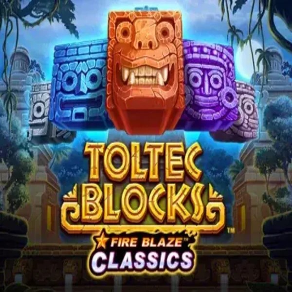 Fire Blaze: Toltec Blocks logo by Rarestone Gaming at Casea Casino