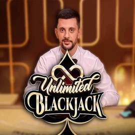 Official Live Casino logo: Unlimited Blackjack by Ezugi at Casea Casino
